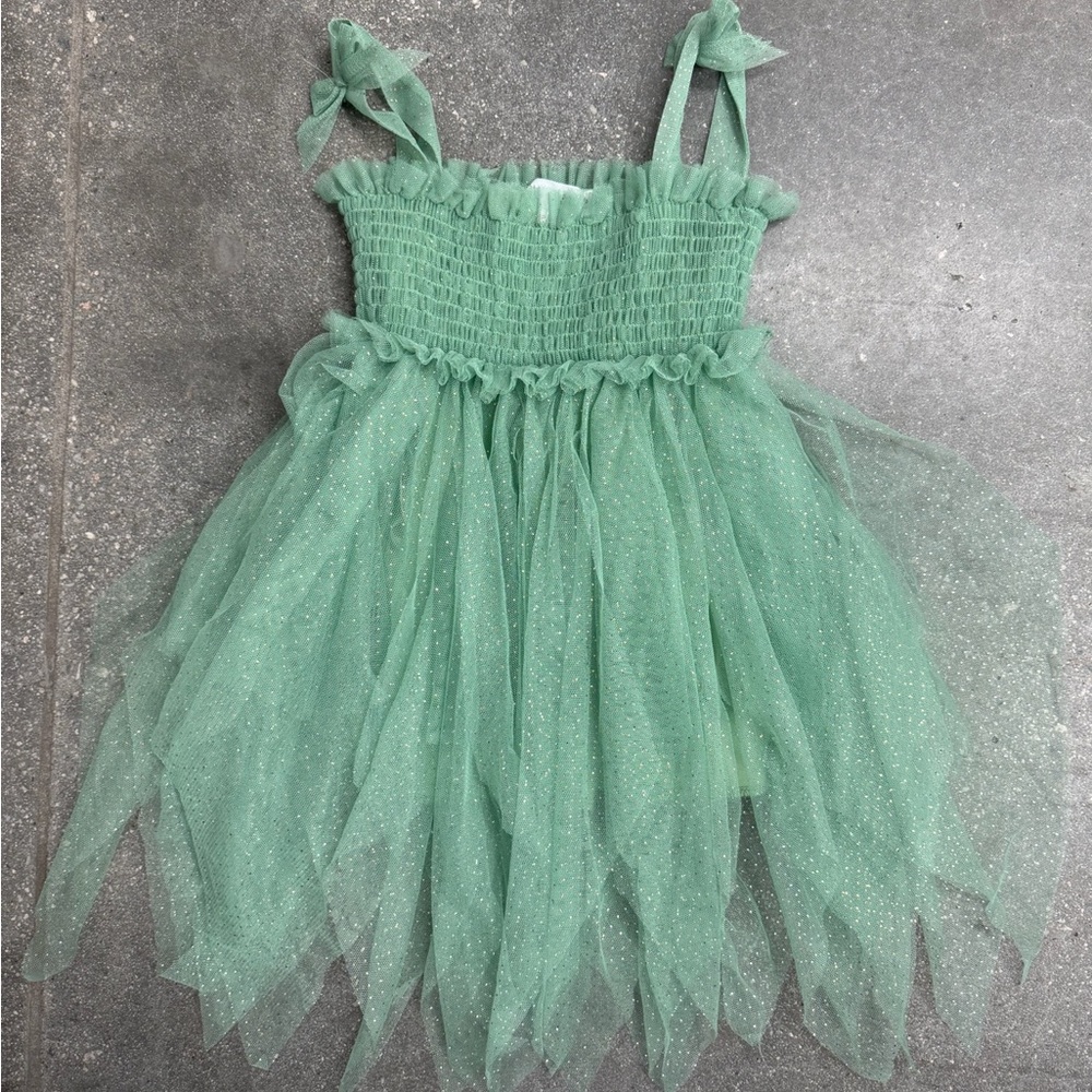 Zara Girls Green Fairy Tutu Dress for Kids